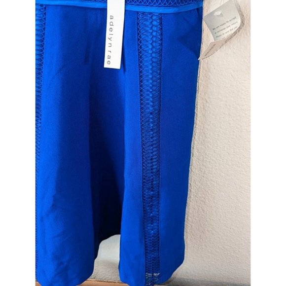 NWT Nordstrom Adelyn Rae Royal Blue Medium Lace Dress - Picture 5 of 10